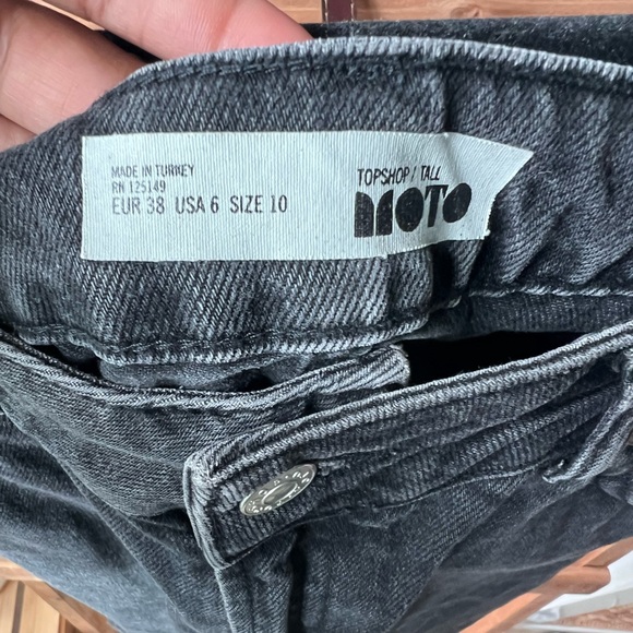 Topshop TALL High-Rise Denim Skirt - Picture 4 of 6